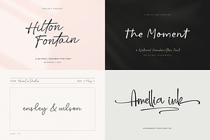 25 Modern Handwriting Font Bundle