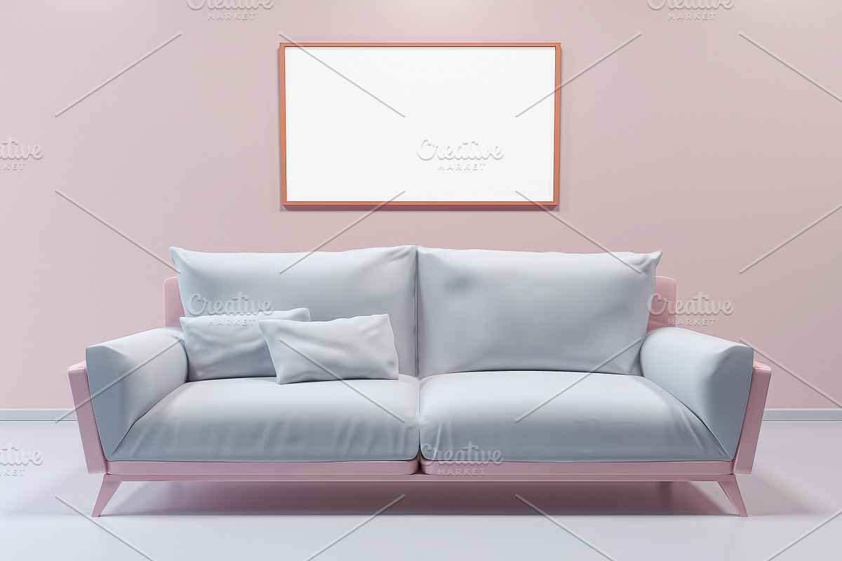 Interior mockup with frame, a Product Mockup by 2D/3D (Photo 8 of 8)