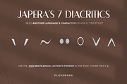 Japera - Modern Scripty Sans Display, a Sans Serif Font by Cloverons (Thumbnail 13 of 14)