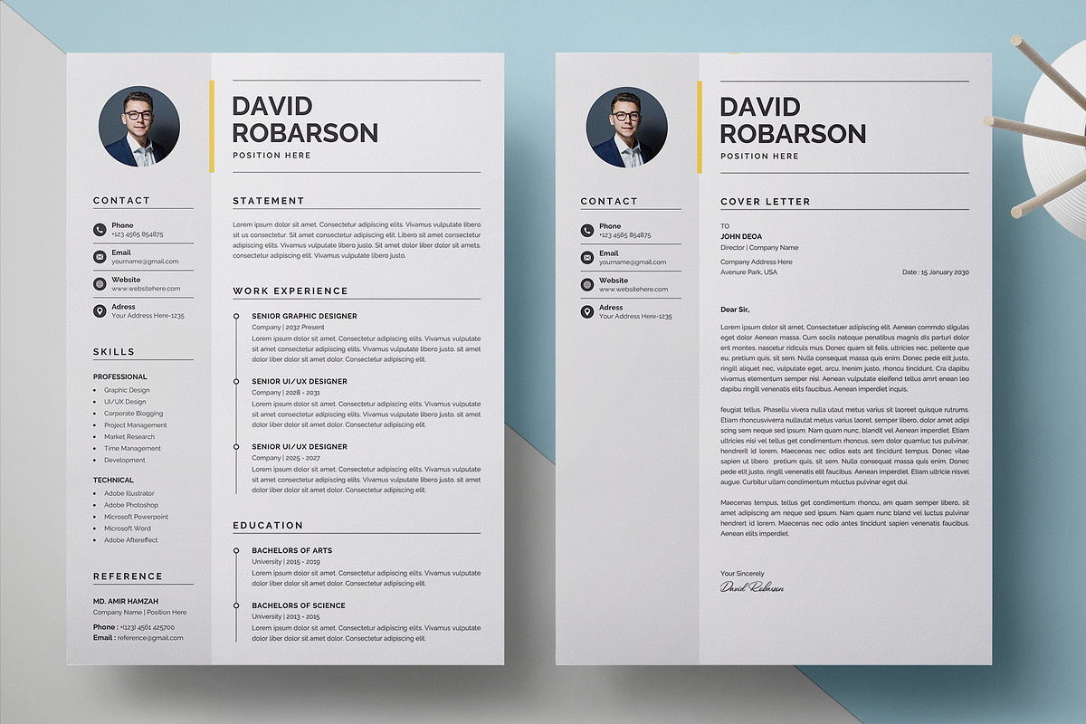 Resume, a Resume Template by GenerousArt (Photo 3 of 4)