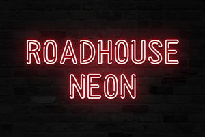 Neon Sign Font Collection