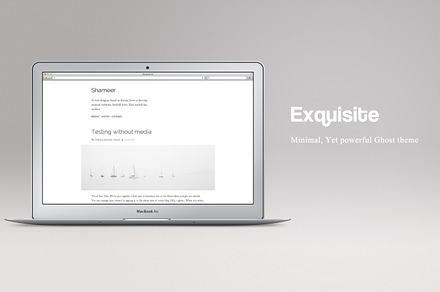 Exquisite Personal ghost theme