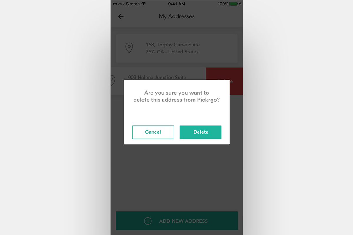 Complete iOS ui kit for delivery app, an UI Kit Template by Divanraj (Photo 10 of 29)