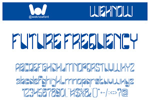 Future Frequency font