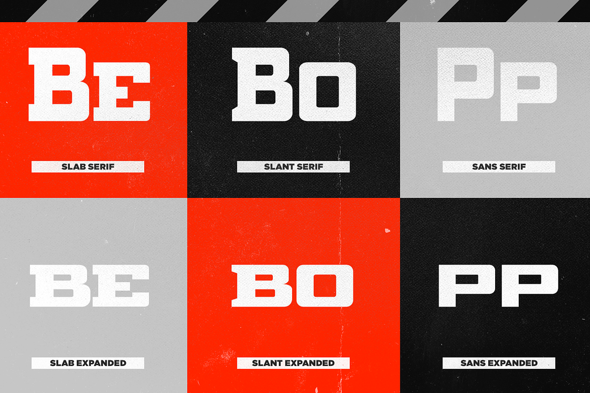 Bebop DS Font & Texture Bundle, a Sans Serif Font by Tondi Type Studio (Photo 9 of 21)