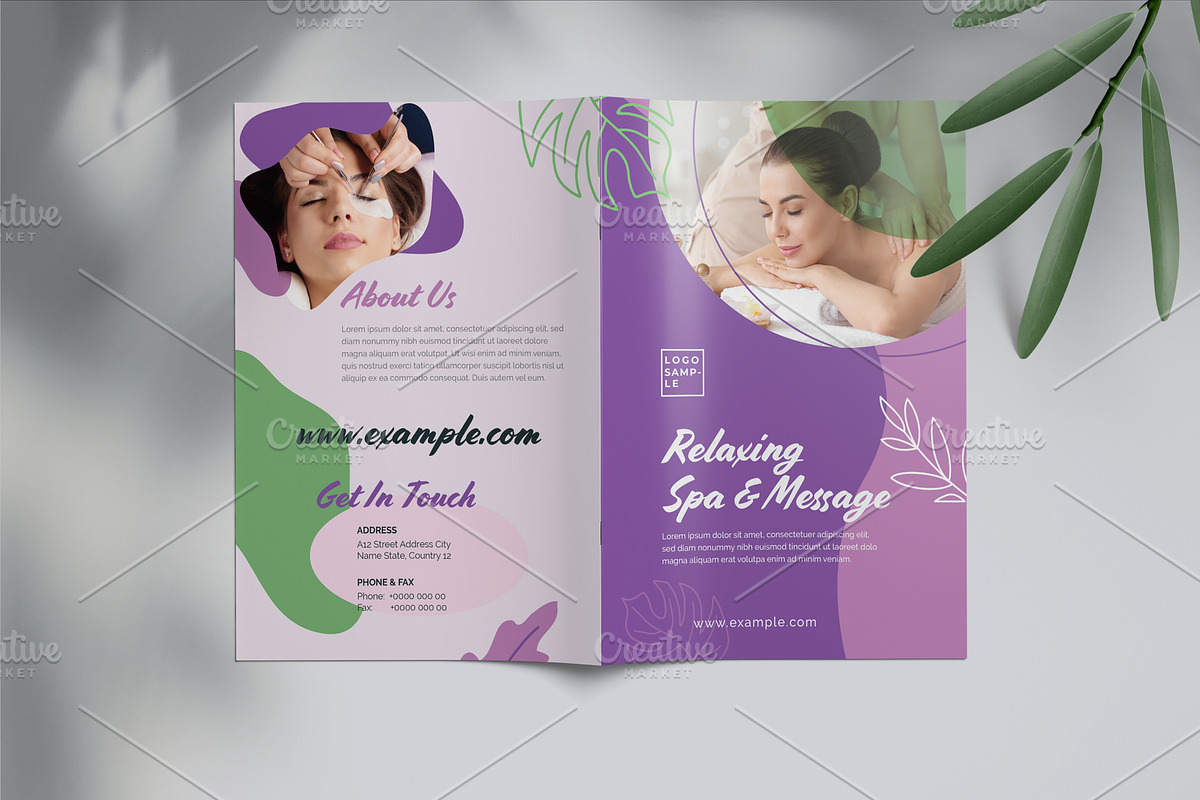 Spa & Massage Bifold Brochure, a Brochure Template by Cristal Pioneer (Photo 2 of 4)