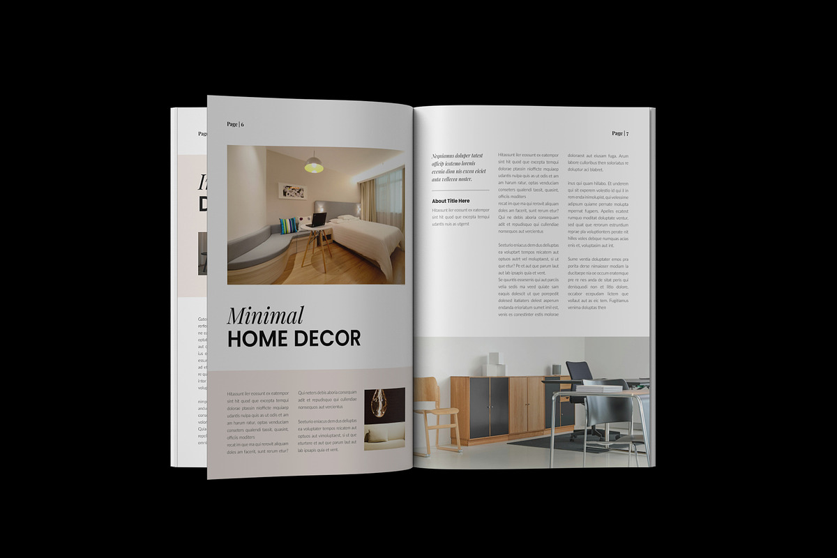 Interior Design Magazine Template, a Magazine Template by NorthPeak (Photo 4 of 9)