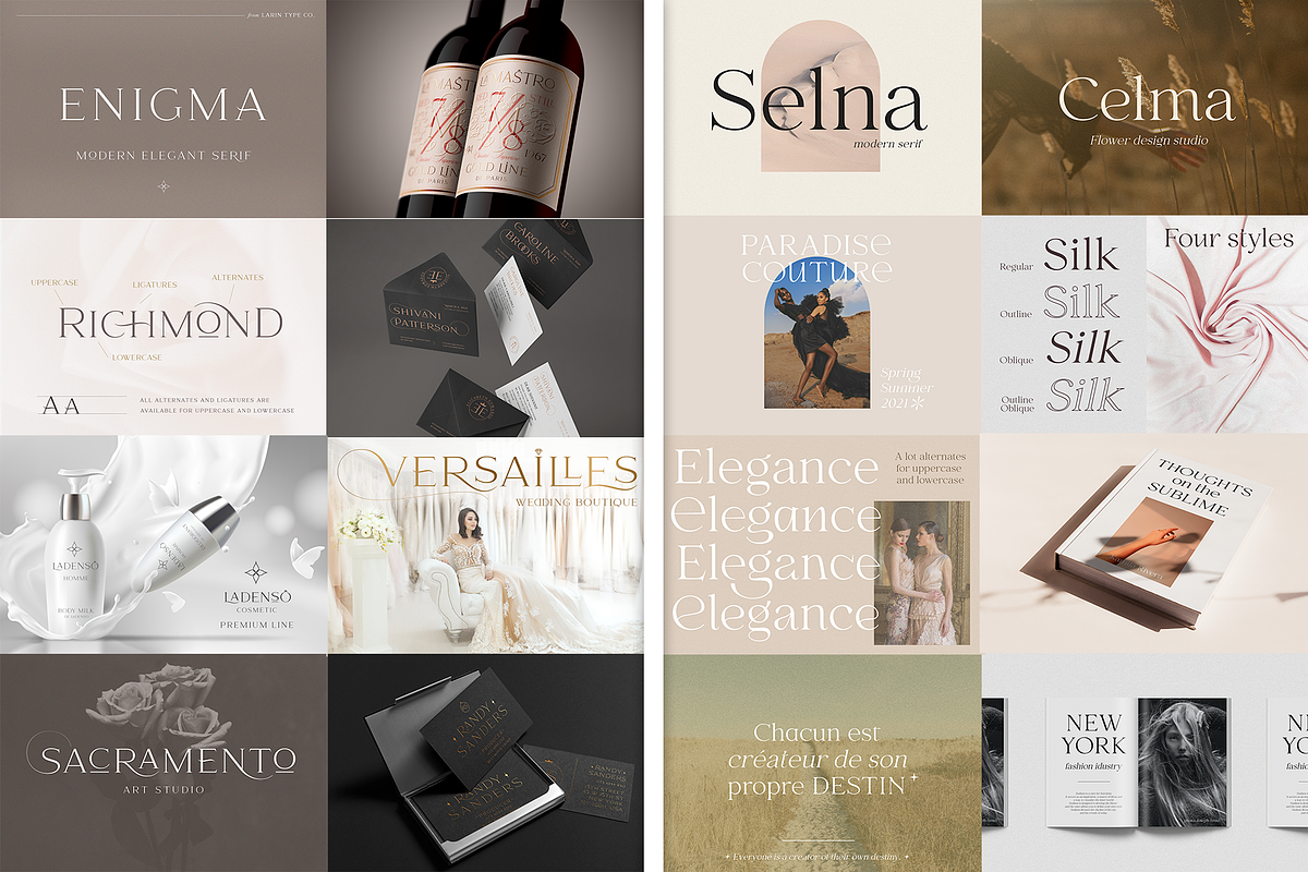Modern Font Bundle, a Sans Serif Font by Larin Type Co. (Photo 3 of 32)
