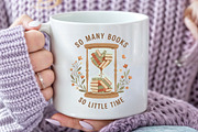 So Many Books so Little Time PNG, an Illustration by Craft Nest (Thumbnail 4 of 6)