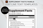 Adobe Supplement Facts Labels Temp, a Branding & Logo Template by Bdemm Studio (Thumbnail 2 of 6)