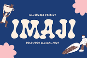 Food Imaji - Coffee Shop Logo Font, a Handwritten Font by Illushvara Design (Thumbnail 1 of 10)