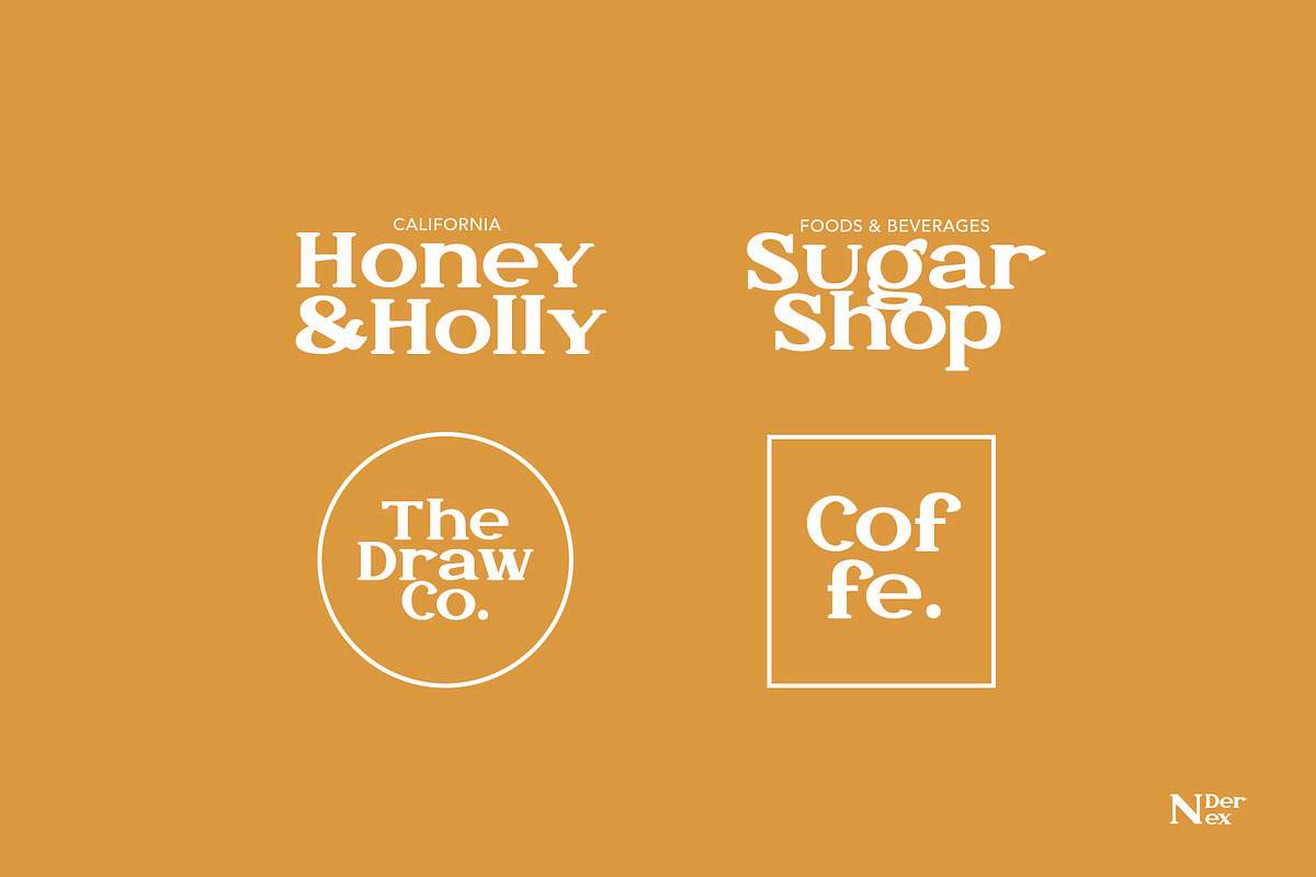 N Derex Display Font, a Serif Font by Creathift (Photo 9 of 9)