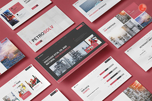 Oil and Gas PowerPoint, a Presentation Template by Pixslides