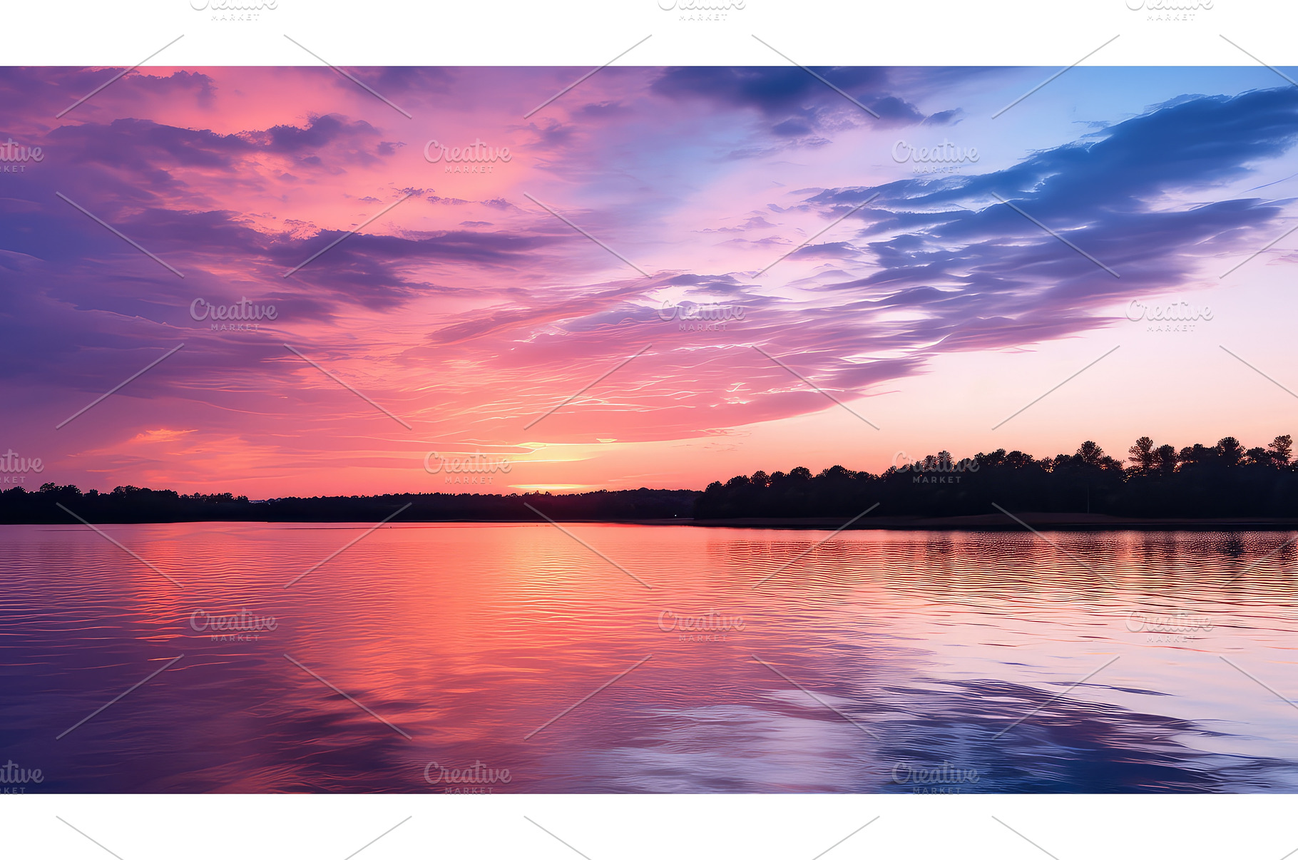 golden sunset sky background ai, a Nature Photo by pikepicture