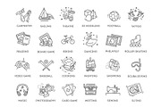 Hobbies and Interest Icons, an Object Graphic by Tettygreen (Thumbnail 1 of 4)