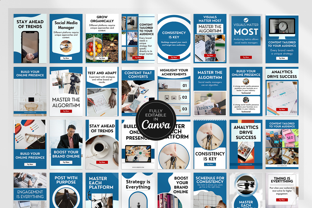 Social Media Manager Canva Bundle, a Social Media Template by Snapybiz (Photo 5 of 10)