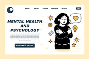 illustration set on mental health, a Healthcare Illustration by frog.ground (Thumbnail 1 of 2)
