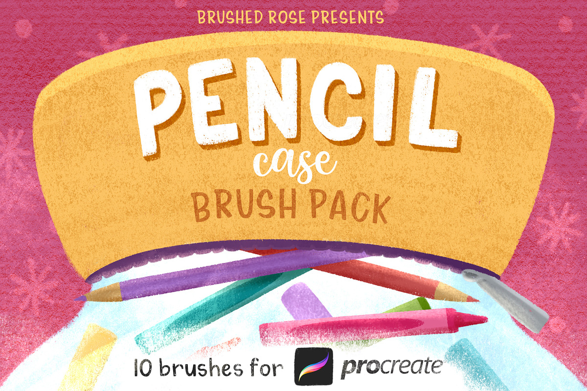 Crayon Procreate Brush pack, a Brush Add-On by Brushed Rose (Photo 1 of 3)