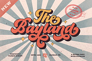The Bayland - Retro Font, a Script Font by Letterhend Studio (Thumbnail 1 of 11)