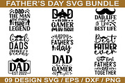 Fathers Day SVG Bundle, an Illustration by Crafticy (Thumbnail 1 of 5)
