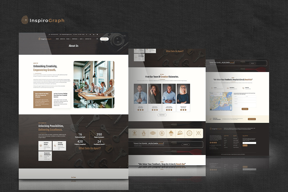 InspiroGraph -Elementor Pro Kit, a Websites & App Template by Select Agency Designs (Photo 6 of 8)