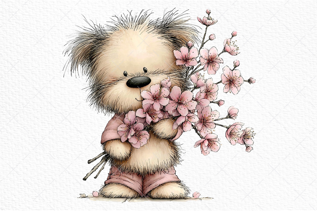 Whimsical Spring Dogs Clipart, an Illustration by Craft Nest (Photo 7 of 11)