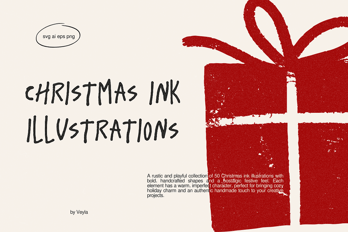 Christmas Ink: 50 Illustrations, a Seasonal Illustration by Veyla (Photo 1 of 13)