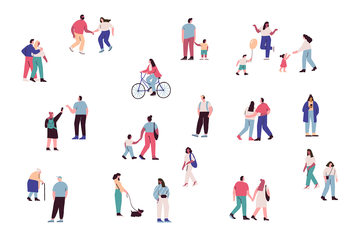 Vector Crowd People bundle, a Person Illustration by Vector_Art (Photo 6 of 11)