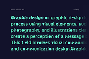 Altersan; Abstract Alternates Sans, a Sans Serif Font by Eko Bimantara (Thumbnail 7 of 12)