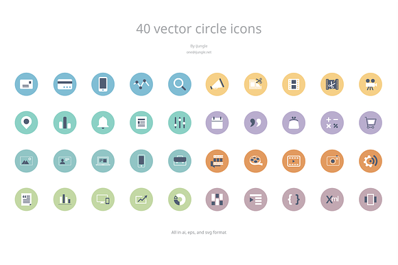 Vector Circle Icons