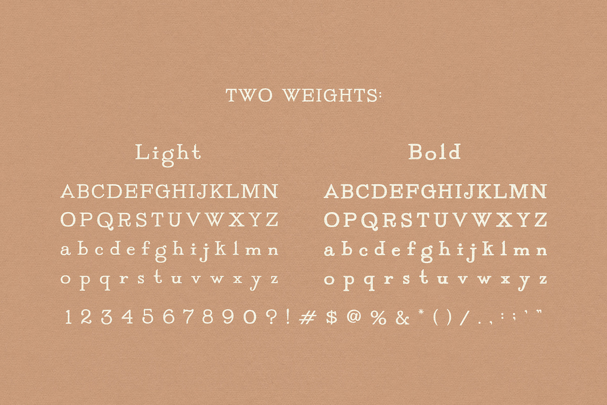 TYPEWRITER: Vintage & Antique Serif, a Font by Chez Núñez (Photo 3 of 5)