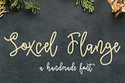 Soxcel Flange Script Font, a Script Font by Zmapist (Thumbnail 1 of 4)