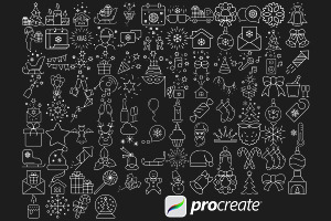 Christmas Clipart Icons Set 1