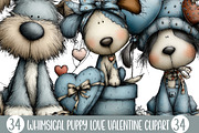 Whimsical Puppy Love Valentine, an Illustration by Designking (Thumbnail 1 of 5)