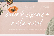 Workspace Relaxed Natural Flow, a Handwritten Font by operatype.co (Thumbnail 1 of 15)