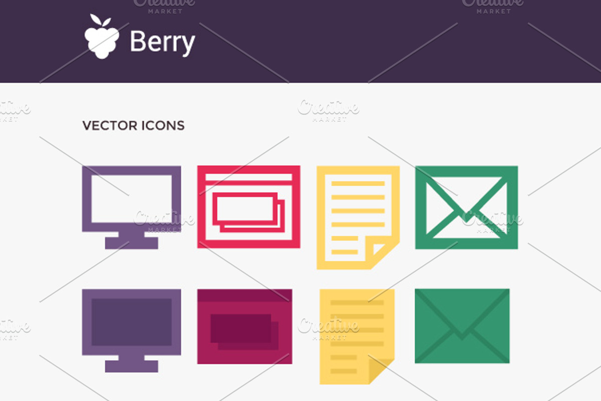 90+ Vector Flat Icons Bundle, an Icon by Mgd.Design (Photo 3 of 4)