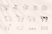 Farm animals logos and elements, a Graphic by Vasylyka (Thumbnail 7 of 8)