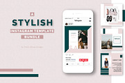 Stylish Instagram Template Bundle, a Social Media Template by Pretty Bloom Designs (Thumbnail 1 of 7)