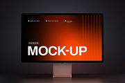 Desktop Monitor Screen Mockup, a Mac Mockup by graphypix (Thumbnail 1 of 4)