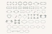 Vintage Ornamental Frames Bundle, a Decorative Illustration by Kusumaillustration (Thumbnail 5 of 11)
