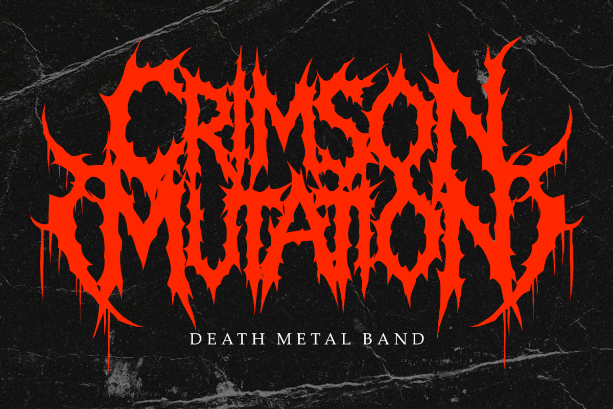 Ruination - Death Metal Font, a Symbol Font by Masyafi Studio (Photo 6 of 9)