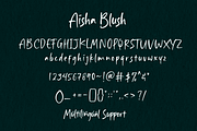 Aisha Blush - Handwritten Font, a Script Font by Sronstudio (Thumbnail 10 of 11)