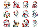 Christmas Polar Bear, an Illustration by Design Market (Thumbnail 2 of 3)