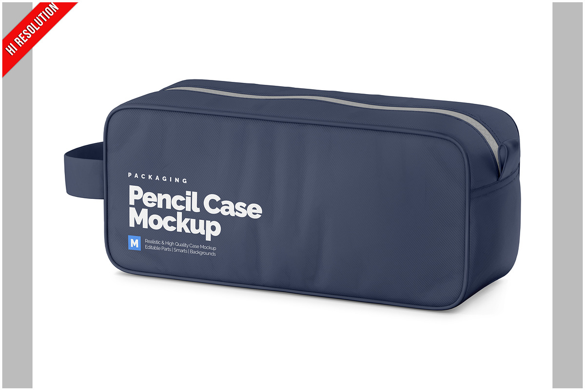 School Pencil Case Mockup, a Pens & Pencil Mockup by Bruno's Shop (Photo 1 of 3)