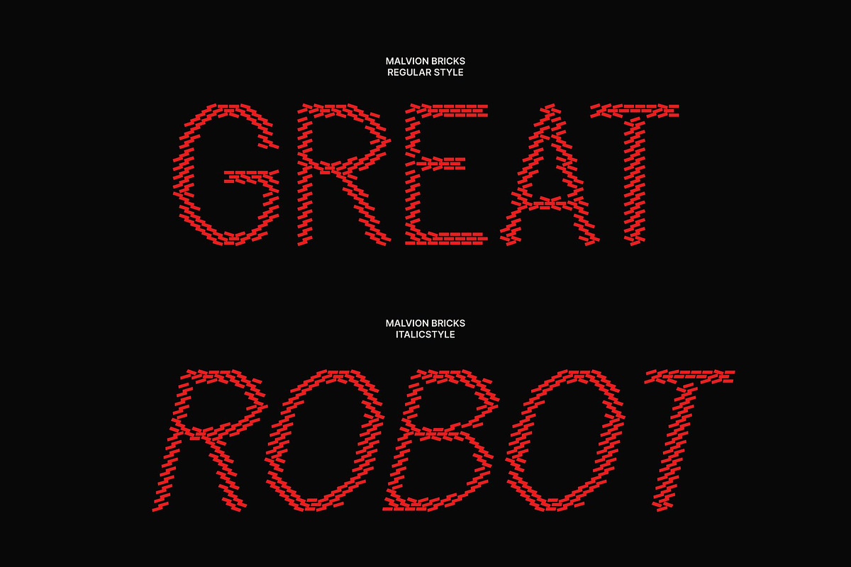 Malvion Bricks, a Sans Serif Font by Craft Supply Co. (Photo 3 of 8)