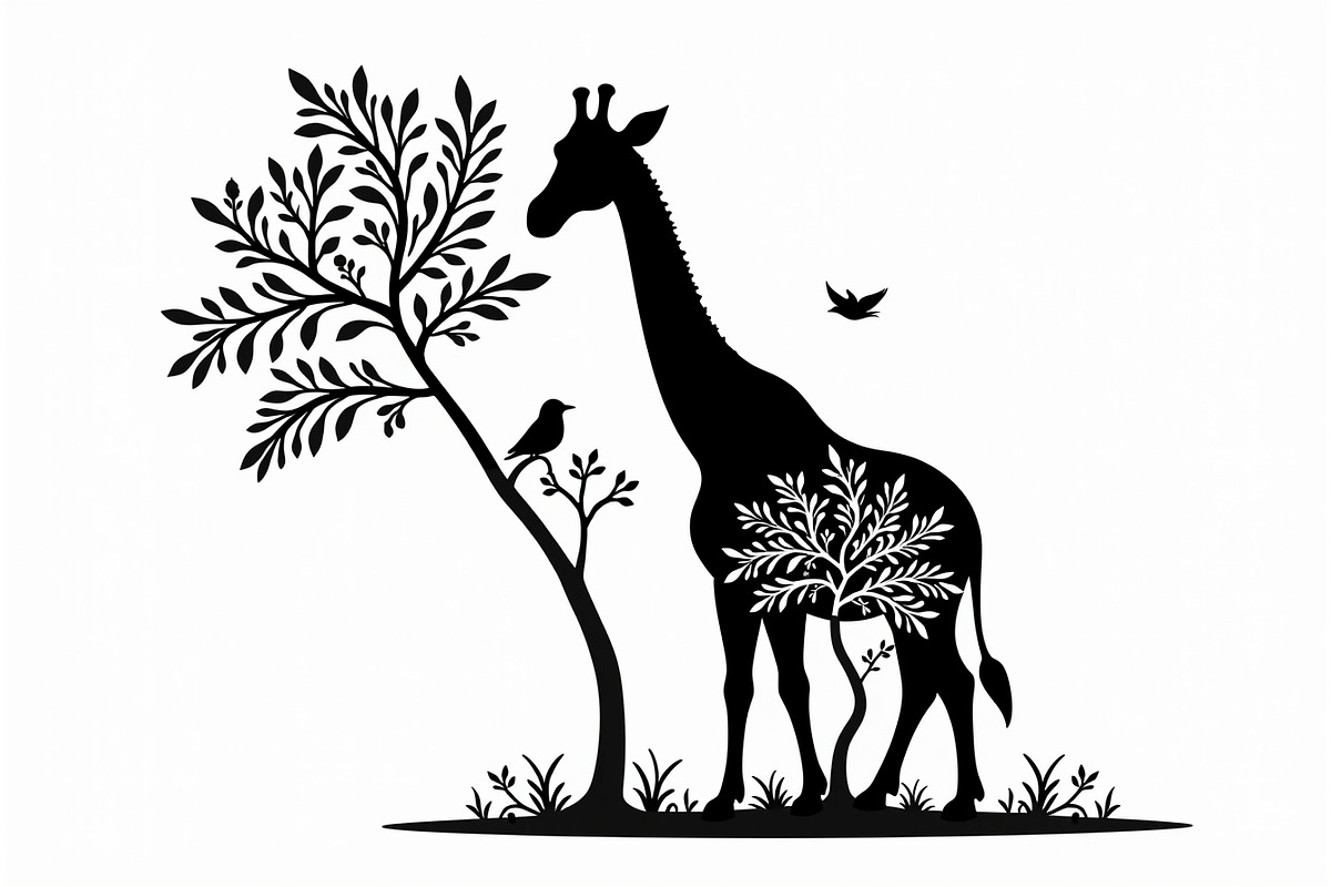 Giraffe Silhouette Vector design, an Illustration by Amazin_art (Photo 16 of 21)