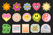 LIFE IS COOL VECTOR POP ART STICKERS, an Object Graphic by craftlove (Thumbnail 2 of 13)