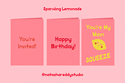 SPARKLING LEMONADE by Natasha Reddy, a Sans Serif Font by Natasha Reddy Studio (Thumbnail 5 of 7)