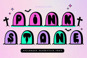 Pink Stone Font Decorative Font