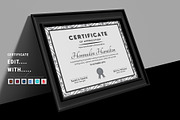 Id, Ps, Ai, W, and Canva Certificate, a Stationery Template by MNT-Creator (Thumbnail 2 of 3)
